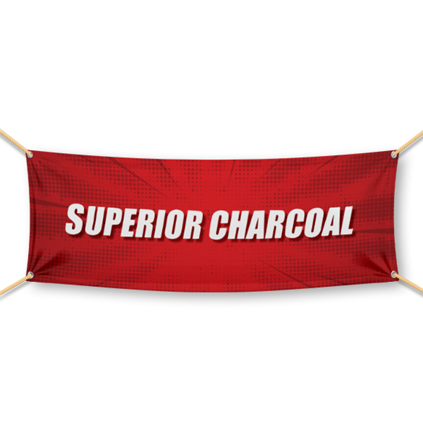 Superior Charcoal 1.5′ x 3′ Starburst Banner